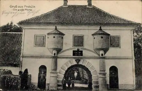 Ak Priekule Prekuln Lettland, große Pforte