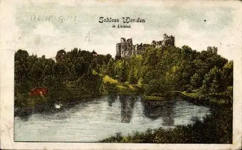 Litho Cesis Wenden Lettland, Schloss