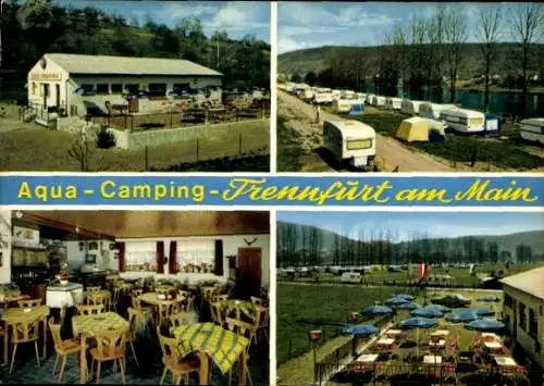 Ak Trennfurt Klingenberg am Main Unterfranken, Aqua-Campingplatz
