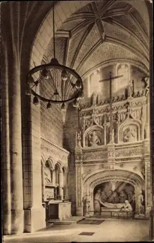 Ak Solesmes Sarthe, Ensevelissement du Christ, Transept