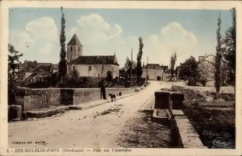 Ak Sainte Eulalie d'Ans Dordogne, Pont sur l'Auvezere