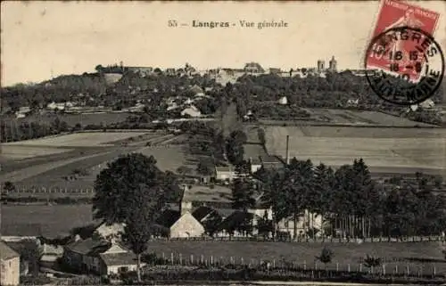 Ak Langres Haute Marne, Gesamtansicht