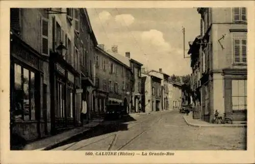 Ak Caluire Rhône, Grande Rue