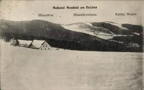 Ak Gaishausen Geishouse Vogesen Haut Rhin, Melkerei Mordfeld am Belchen, Hilsenfirst