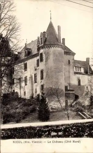 Ak Nieul Haute Vienne, Chateau, Cote Nord