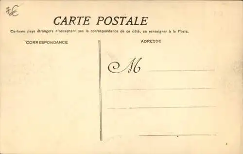 Ak Calais Pas de Calais, Endroit ou fut coule le submersible Pluviose le 26 Mai 1910, Meerblick