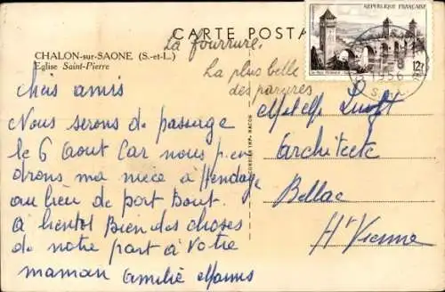 Ak Chalon sur Saône Saône et Loire, Kirche Saint Pierre