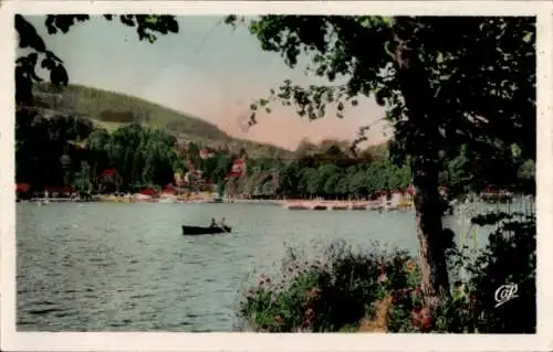 Ak Gérardmer Lothringen Vosges, Blick auf den See