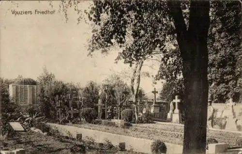 Ak Vouziers Ardennes, Friedhof