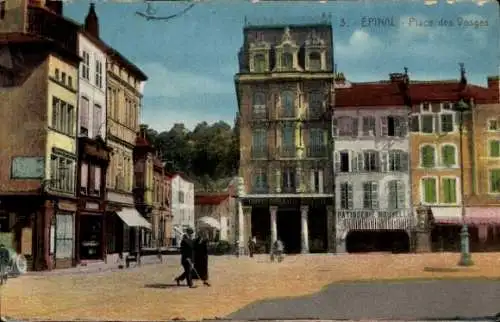 Ak Épinal Lothringen Vosges, Place des Vosges