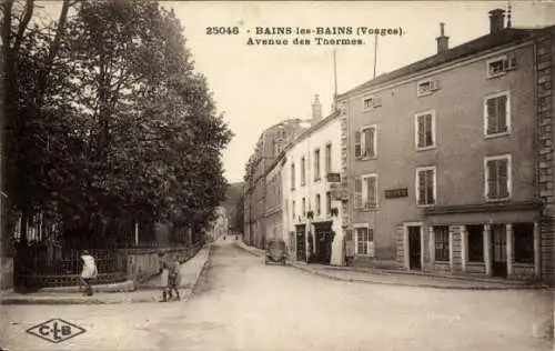 Ak Bains les Bains Vosges, Avenue des Thermes