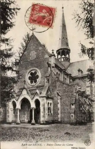 Ak Bar sur Seine Aube, Notre-Dame-du-Chene
