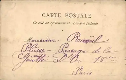 Ak Algier Algier Algerien, Coup d’Eventail Pavillon