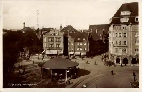 Ak Augsburg in Schwaben, Königsplatz