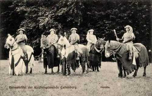 Ak Catlenburg Katlenburg, Heimatsfest der Kirchengemeinde, historische Kostüme, Herolde