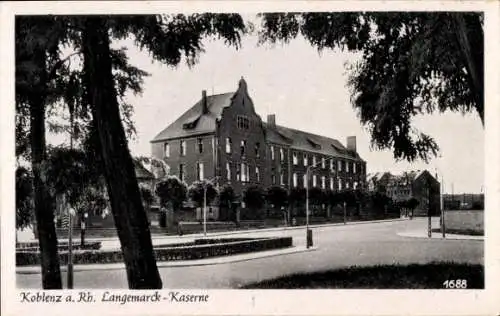 Ak Koblenz am Rhein, Langemarckkaserne