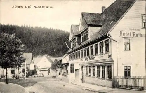Ak Altenau Clausthal Zellerfeld im Oberharz, Hotel Rathaus