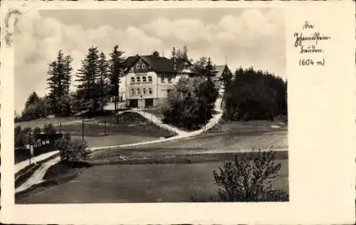 Ak Oybin in der Oberlausitz, Zittauer Gebirge, Hochwald, Hvozd, Johannissteinbauden