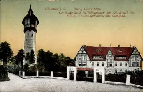 Ak Glauchau Sachsen, König Georg Stift im Rümpfwalde, Genesungsheim