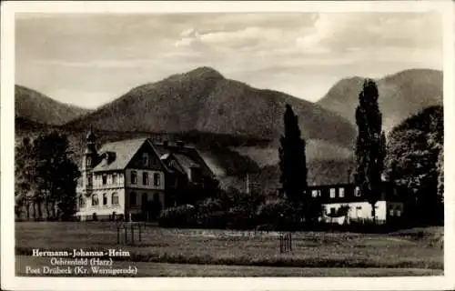 Ak Oehrenfeld Drübeck Ilsenburg im Harz, Hermann-Johanna-Heim