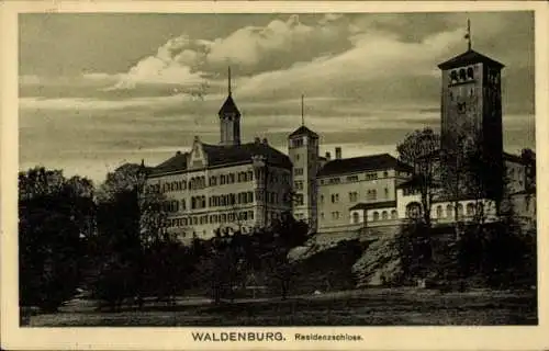 Ak Waldenburg in Sachsen, Residenzschloss