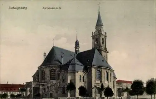 Ak Ludwigsburg in Württemberg, Garnisonskirche