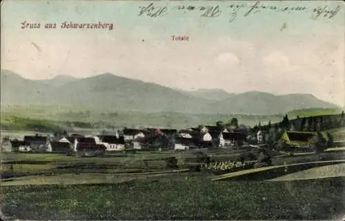 Ak Schwarzenberg in Bayern, Totalansicht