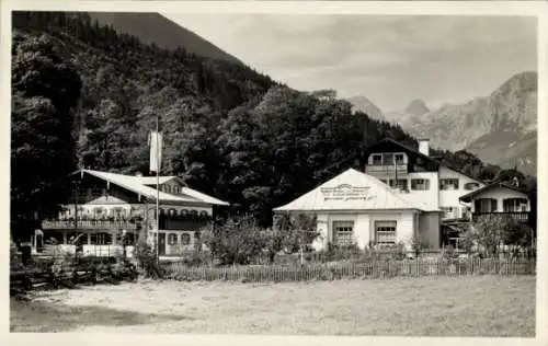 Foto Ak Ramsau im Berchtesgadener Land Oberbayern, Gasthof und Pension zum Unterwirt