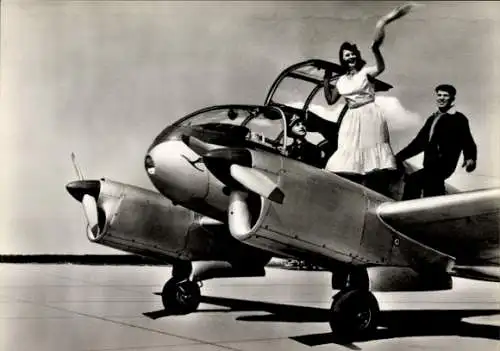 Ak Lufttaxi Super Aero 45 S, Reiseflugzeug und Rundflugmaschine