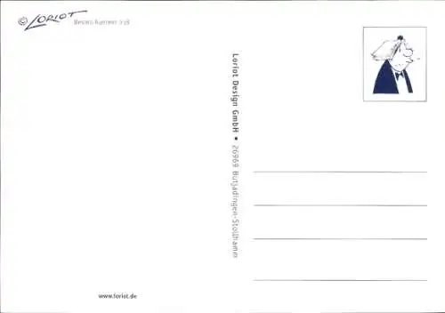 Künstler Ak Loriot, Gute Besserung, Mann mit verbundenem Finger, Blume