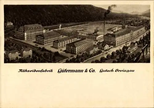 Ak Gutach im Breisgau Schwarzwald, Nähseidenfabrik Gütermann Co.