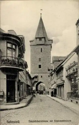 Ak Helmstedt in Niedersachsen, Neumärkerstraße, Hausmannsturm