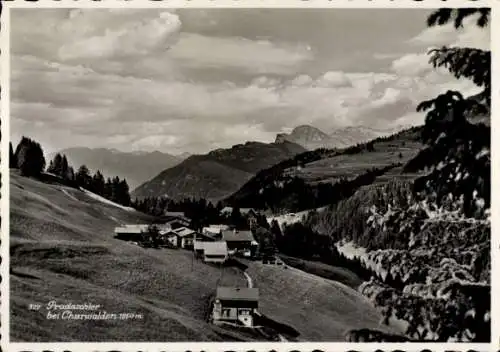 Ak Pradaschier Churwalden Arosa Kt. Graubünden, Teilansicht