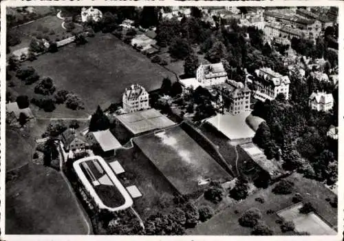 Ak Sankt Gallen Stadt Schweiz, Institut auf dem Rosenberg, Fliegeraufnahme