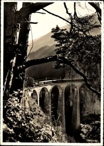 Ak Filisur Kanton Graubünden, Landwasser-Viadukt