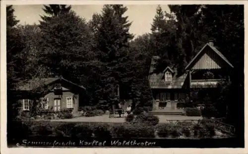 Ak Šluknov Schluckenau Region Aussig, Karltal, Waldtheater