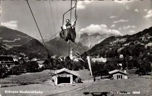 Ak Schruns in Vorarlberg, Hochjochbahn