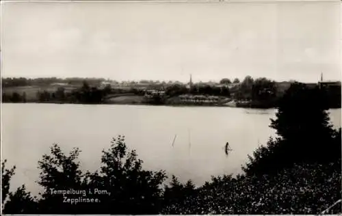 Ak Czaplinek Tempelburg Pommern, Zepplinsee
