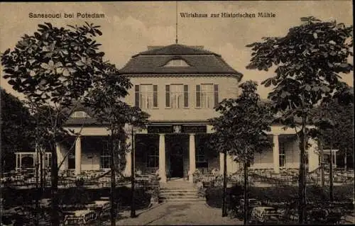 Ak Potsdam in Brandenburg, Sanssouci, Wirtshaus zur Historischen Mühle