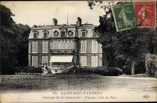 Ak Saint Leu la Forêt Val d'Oise, Taverny, Château de la Chaumette