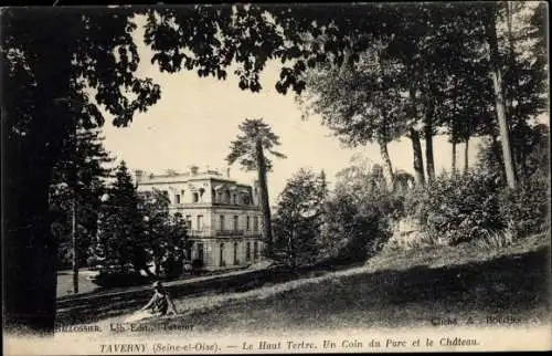 Ak Taverny Val d'Oise, Château du Haut Tertre, Parc