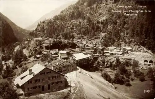 Ak Le Chatelard Savoie, Village, Travaux pour l'Entreprise de la Barberine