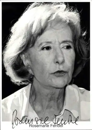 Ak Schauspielerin Rosemarie Fendel, Portrait, Autogramm