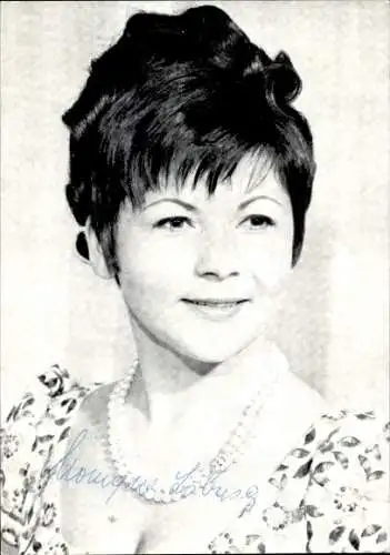 Ak Schauspielerin Monique Lobasa, Portrait, Autogramm