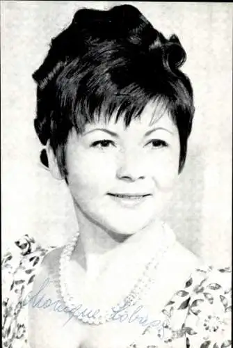 Ak Schauspielerin Monique Lobasa, Portrait, Autogramm