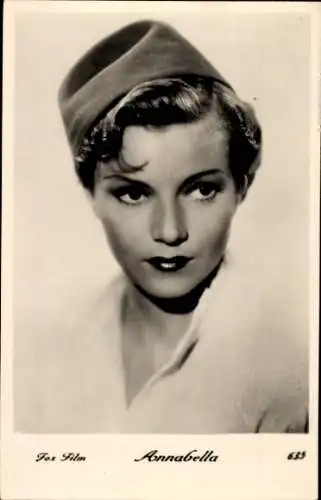 Ak Schauspielerin Annabella, Portrait, Hut