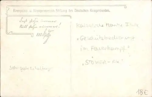 Künstler Ak Stöwer, Willy, Matrosen am Bordgeschütz eines Kriegsschiffes, Kaiserliche Marine