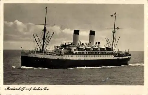 Ak Zweischrauben Motorschiff MS Monte Olivia, HSDG