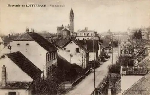 Ak Lutterbach Elsass Haut Rhin, Totalansicht