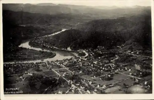 Foto Ak Blumenau Brasilien, Totalansicht, Fliegeraufnahme